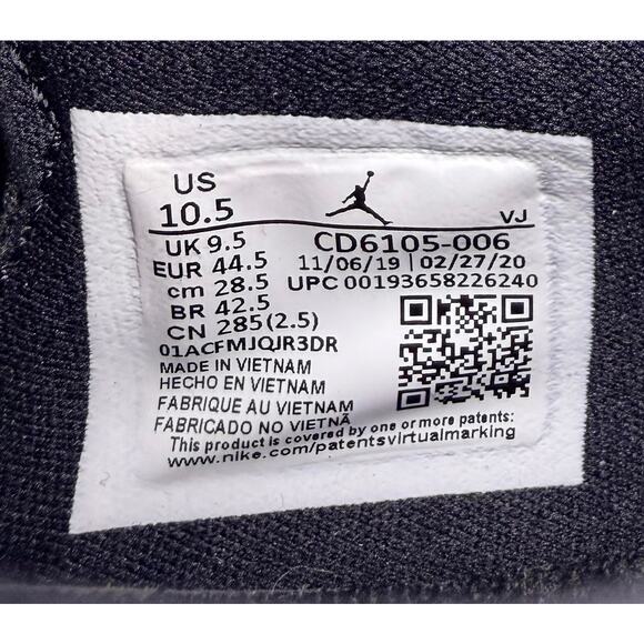 Nike Jordan Air Max 200 Bred Jumpman Black Red Sz 10.5 Active Sneaker CD6105-006 - Picture 8 of 8